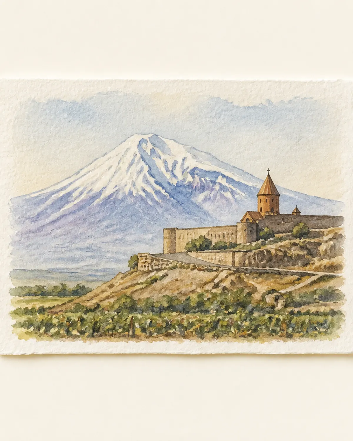 Ararat Miniature Watercolor